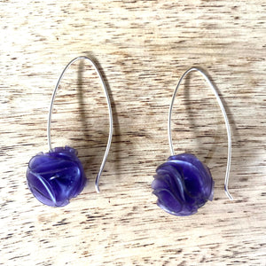 Cottongrass earrings