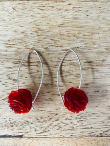 Cottongrass earrings