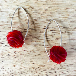 Cottongrass earrings
