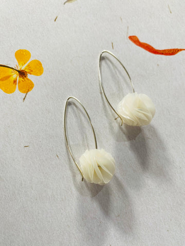 Cottongrass earrings