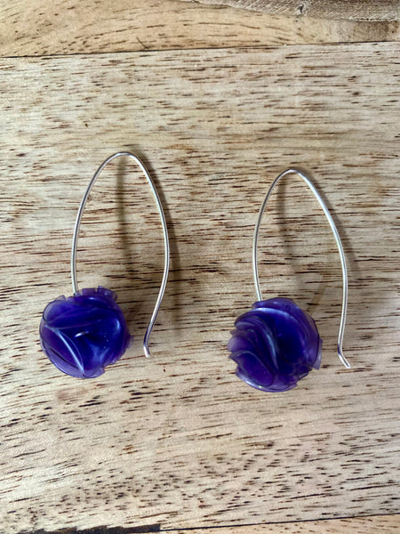 Cottongrass earrings