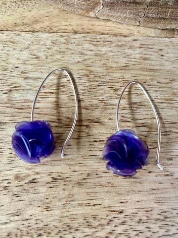 Cottongrass earrings