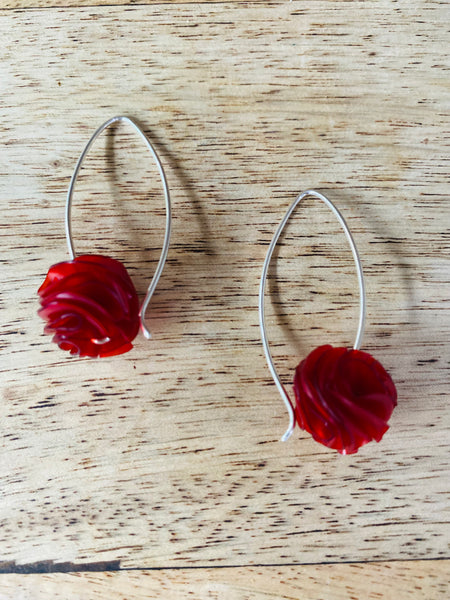Cottongrass earrings