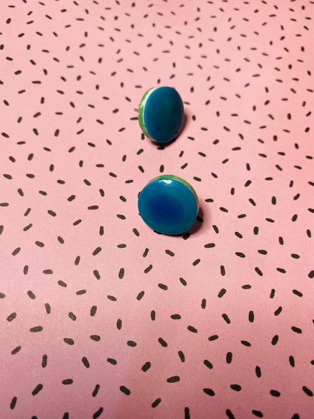 Fiesta small studs Aqua