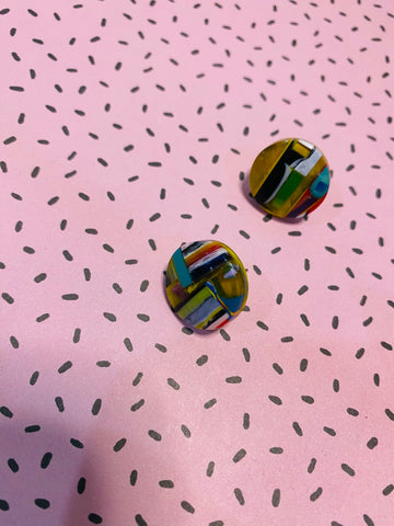 Fiesta small studs multicolour