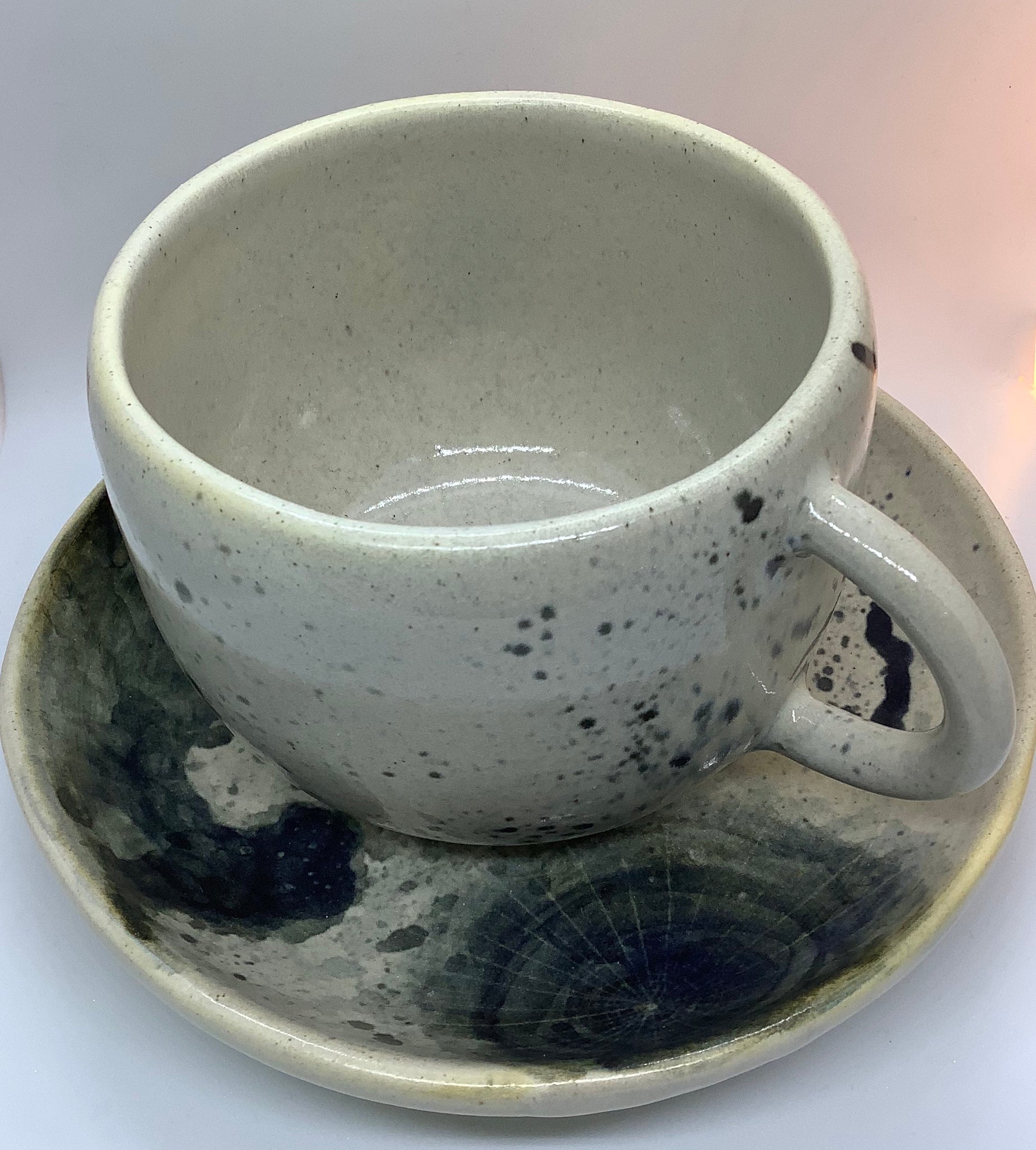 Lunar mug and plate set